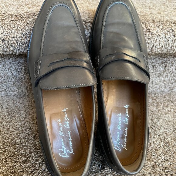 Antonio Maurizi Men\'s Grey Leather Penny Loafers. main image 15